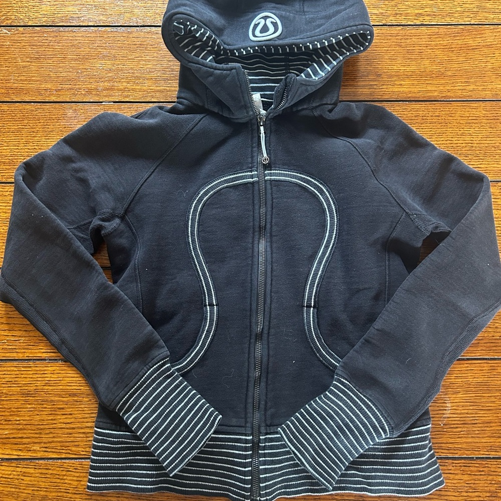 lululemon athletica Black and Gray Hoodie